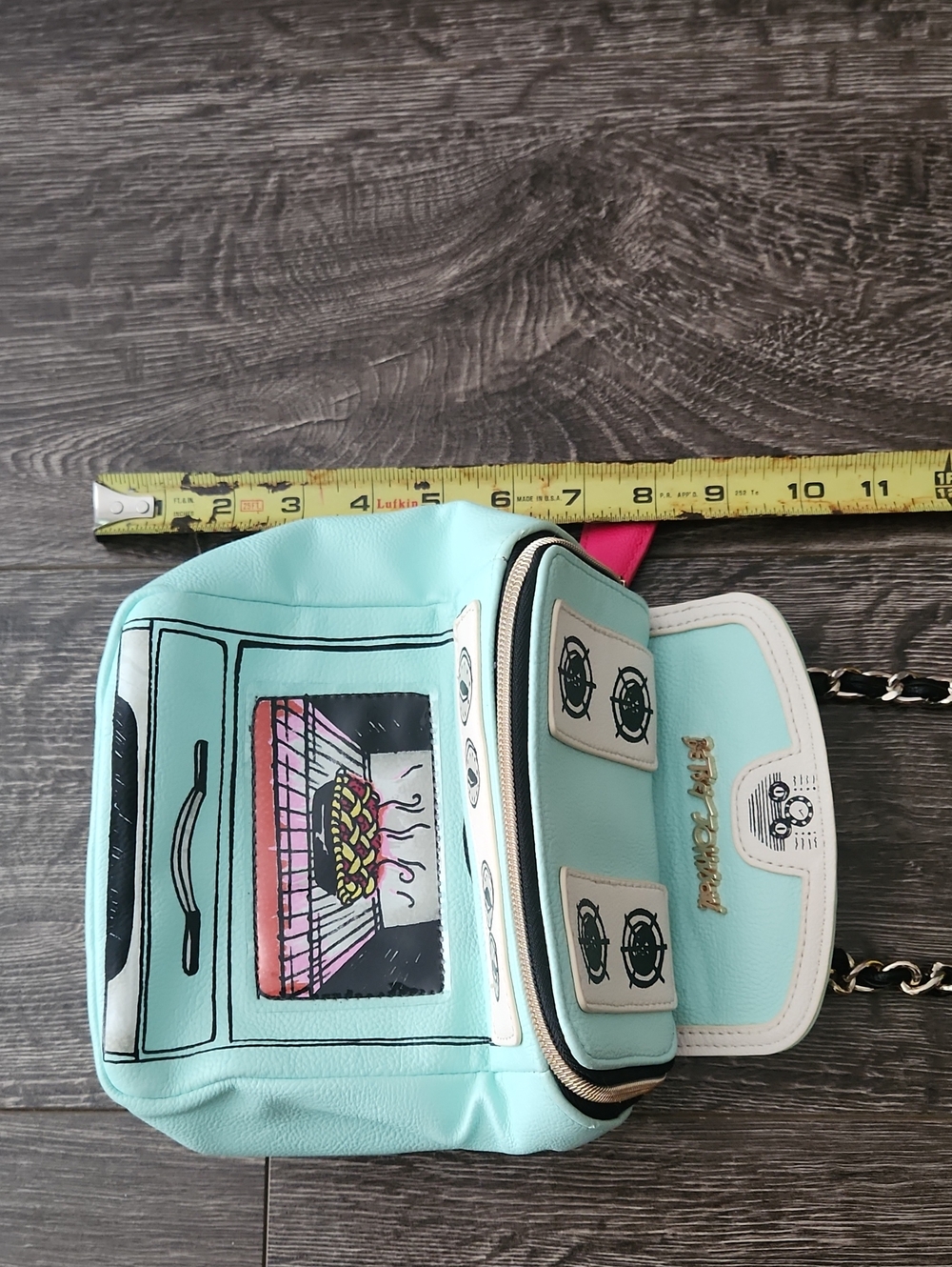 Betsey Johnson Gimme Some L'Oven Crossbody Purse Bag Mint Oven - Picture 3 of 10